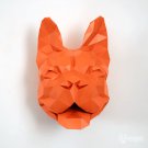 DIY French Bulldog head papercraft for your wall decor