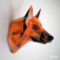 DIY German shepherd head papercraft for your wall decor