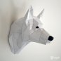 DIY German shepherd head papercraft for your wall decor