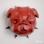 DIY pug head papercraft for your wall decor