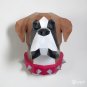 DIY Boxer dog head papercraft for your wall decor