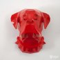 DIY Boxer dog head papercraft for your wall decor