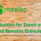Production for 2tonH of Wood Remains Granules