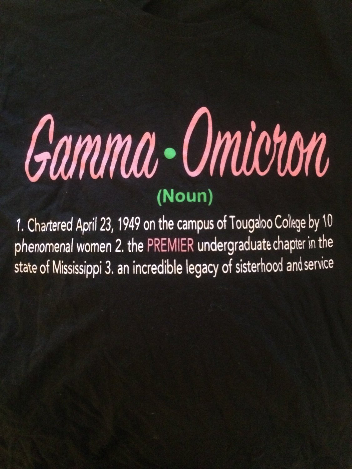 Gamma Omicron definition tee - MEDIUM