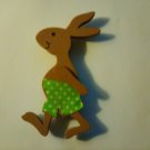Green Bunny Magnet