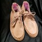 Sanuk Women's" Moccodile" Chestnut Suede Ankle Boots. Size 7 US.