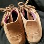 Sanuk Women's" Moccodile" Chestnut Suede Ankle Boots. Size 7 US.