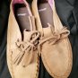 Sanuk Women's" Moccodile" Chestnut Suede Ankle Boots. Size 7 US.
