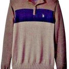 NWT $70 U.S. Polo Assn. Men's Small Qtr Zip Sweater long sleeve
