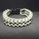 Kelly Green Two Row Conquistador Paracord Bracelet.