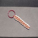 Black and White Paracord Key Chain Box Weave.