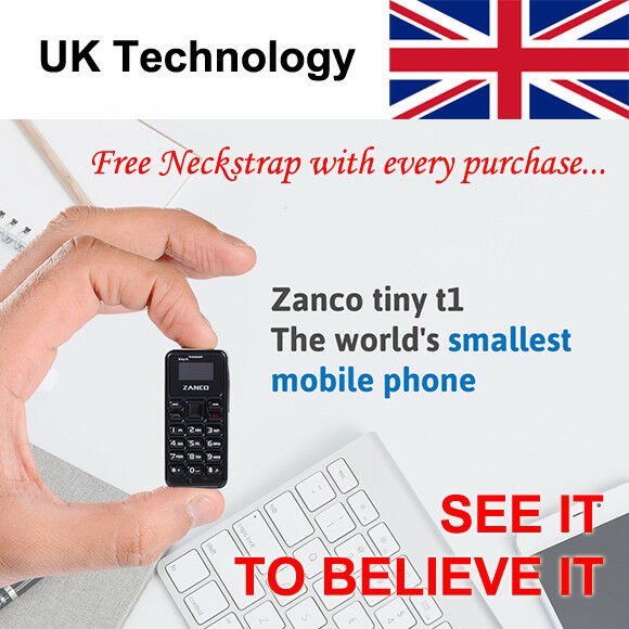 Zanco Tiny T1 Mobile Phone. World&acirc;��s Smallest Phone from United Kingdom