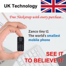 Zanco Tiny T1 Mobile Phone. World’s Smallest Phone from United Kingdom
