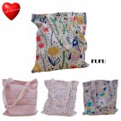 Fufu Floral Canvas Tote Bag