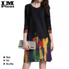 Womens Gogh Pleat Dress. Free Size.