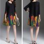Womens Gogh Pleat Dress. Free Size.