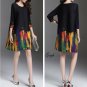 Womens Gogh Pleat Dress. Free Size.
