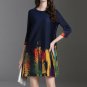 Womens Gogh Pleat Dress. Free Size.