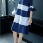 Womens Ayuka Stripe Pleat Dress. Free Size.