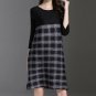 Womens Minako Check Pleat Dress. Free Size.