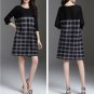 Womens Minako Check Pleat Dress. Free Size.
