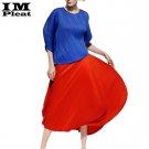 Womens Yoshino Pleat Blouse and Skirt Set. Free Size. Each Sold Seperately.