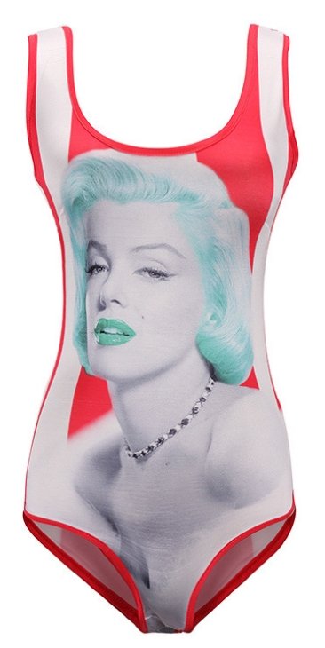 MARILYN MONROE 3D FEMALE SWIMSUIT SWIMWEAR