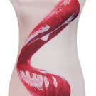 SEXY GLOSSY LIPS 3D FEMALE SWIMSUIT SWIMWEAR