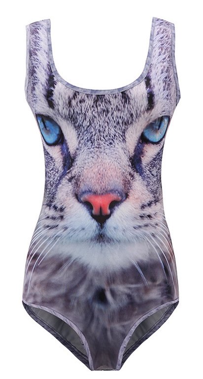 KITTY CAT 3D FEMALE SWIMSUIT SWIMWEAR