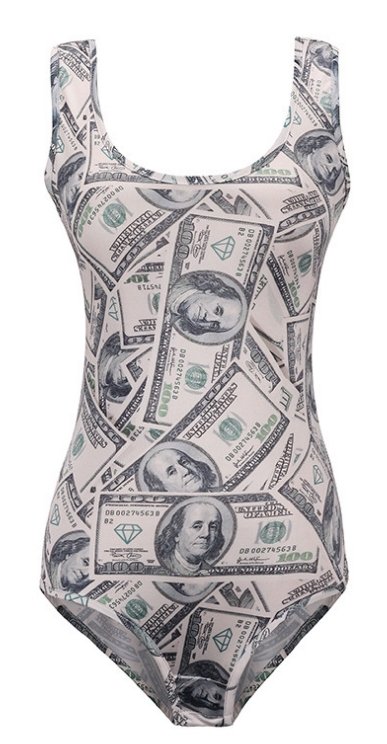 USD MONEY 3D FEMALE SWIMSUIT SWIMWEAR