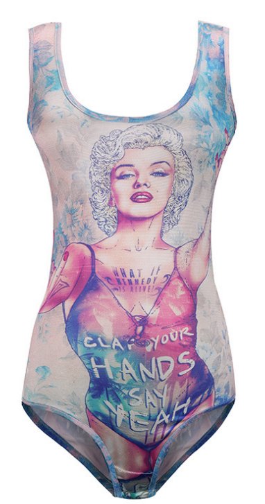 MARILYN MONROE CLASSIC 3D FEMALE SWIMSUIT SWIMWEAR