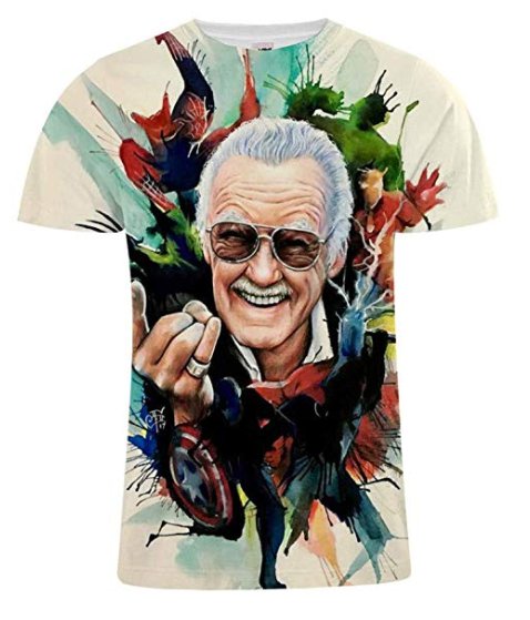 STAN LEE FULL PRINT 3D TSHIRT