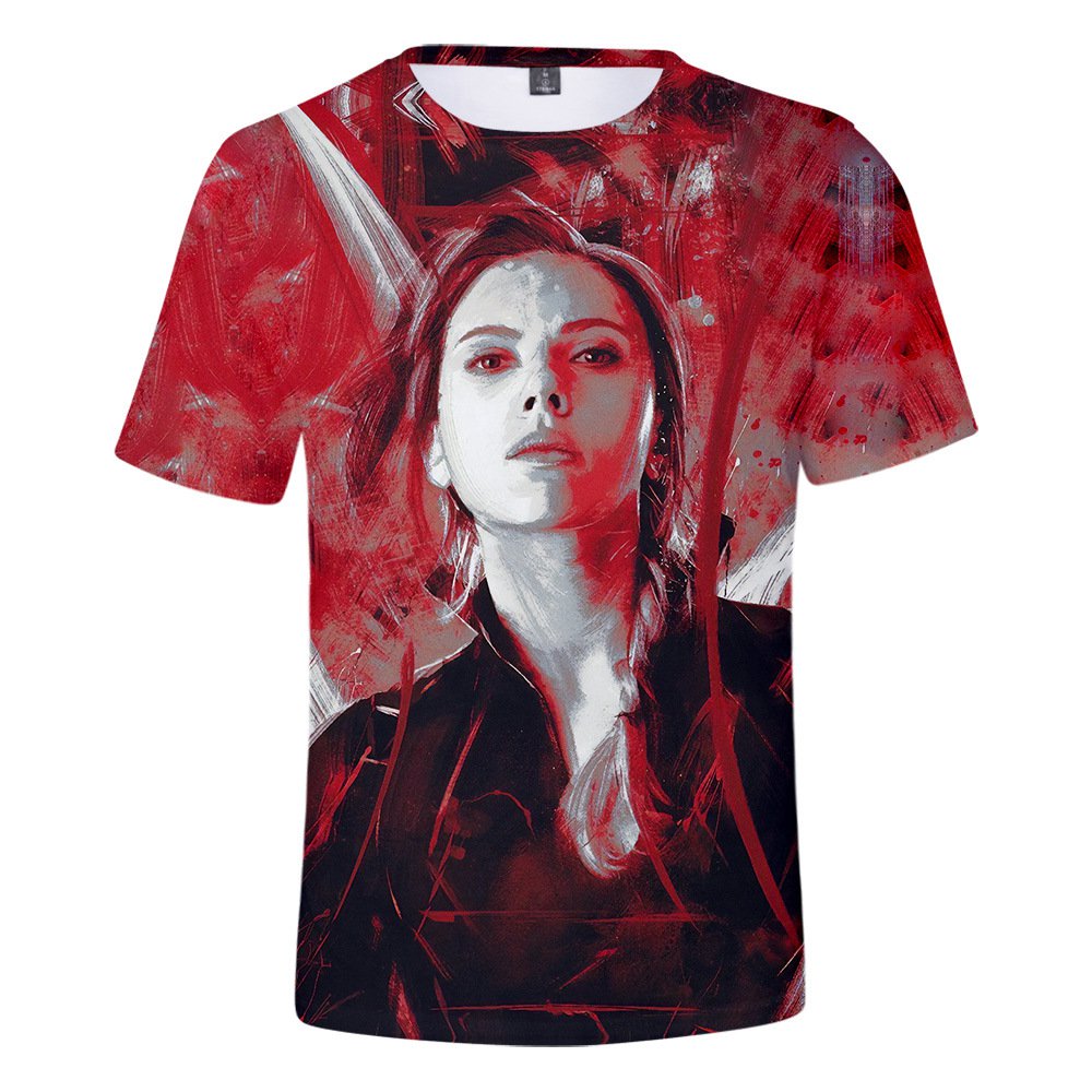 BLACK WIDOW FULL PRINT 3D TSHIRT