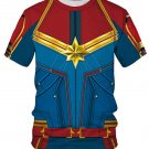 CAPTAIN MARVEL FULL PRINT 3D TSHIRT