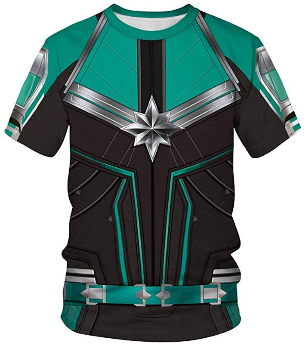 CAPTAIN MARVEL FULL PRINT 3D TSHIRT