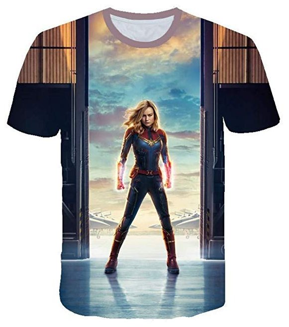 CAPTAIN MARVEL FULL PRINT 3D TSHIRT