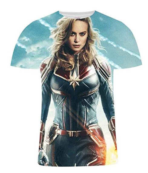 CAPTAIN MARVEL FULL PRINT 3D TSHIRT