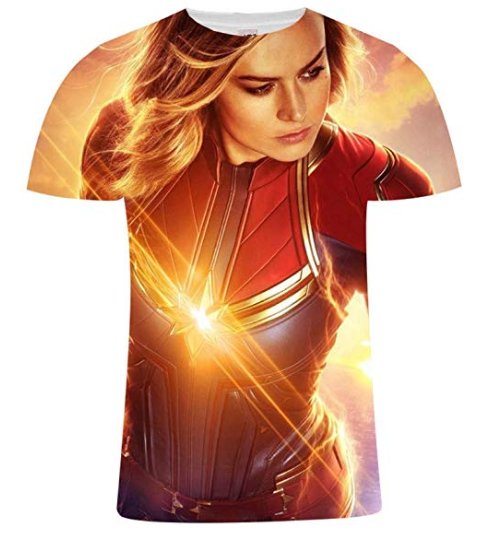 CAPTAIN MARVEL FULL PRINT 3D TSHIRT