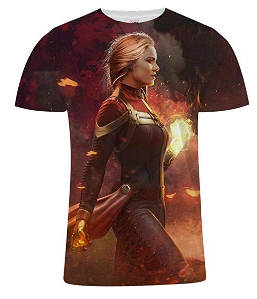 CAPTAIN MARVEL FULL PRINT 3D TSHIRT