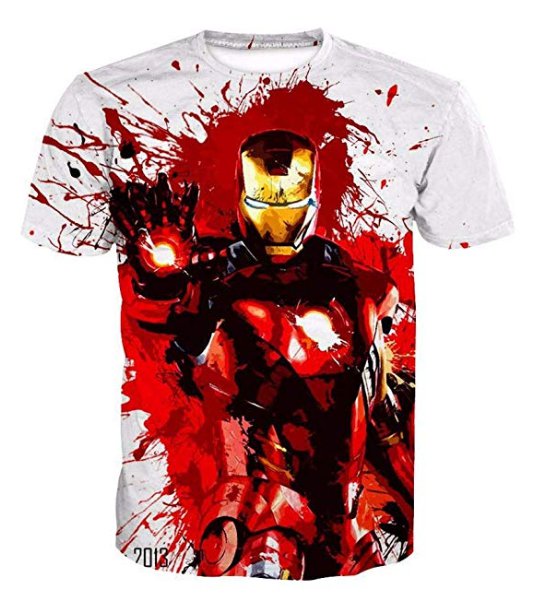 IRON MAN PRINT 3D TSHIRT
