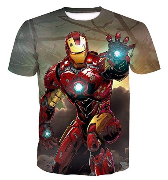 IRON MAN PRINT 3D TSHIRT