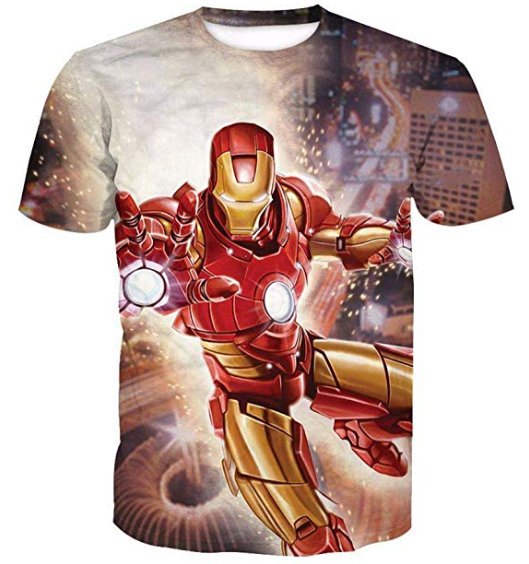 IRON MAN PRINT 3D TSHIRT