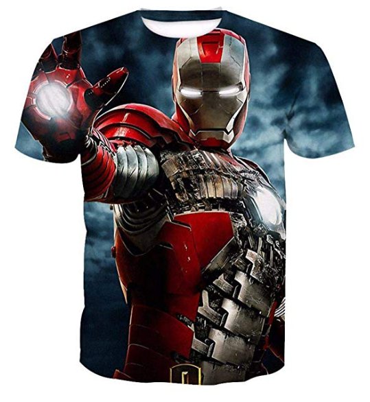 IRON MAN PRINT 3D TSHIRT