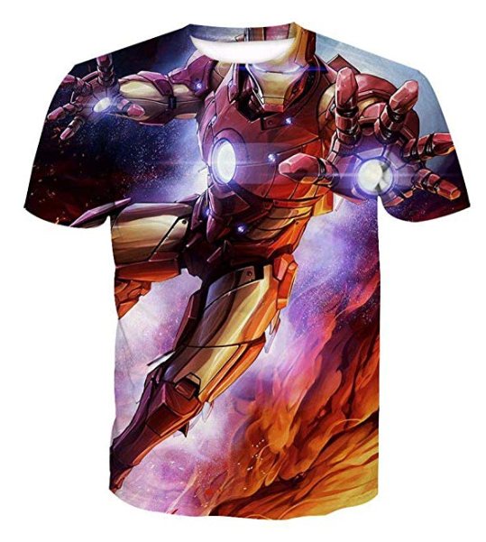 IRON MAN PRINT 3D TSHIRT