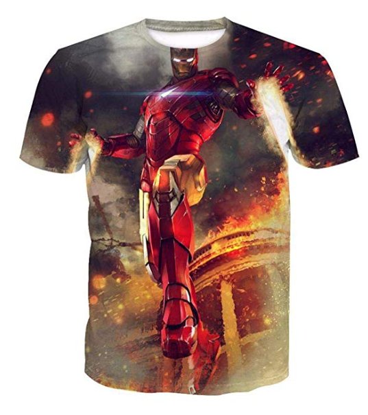 IRON MAN PRINT 3D TSHIRT