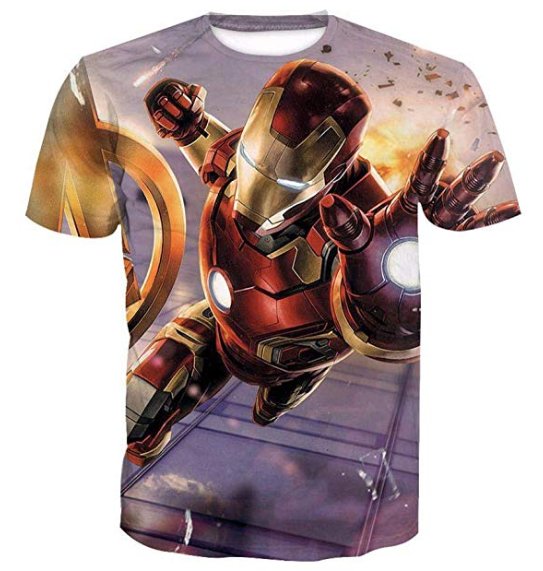 IRON MAN PRINT 3D TSHIRT