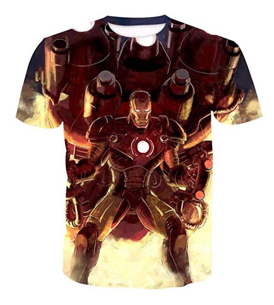 IRON MAN PRINT 3D TSHIRT