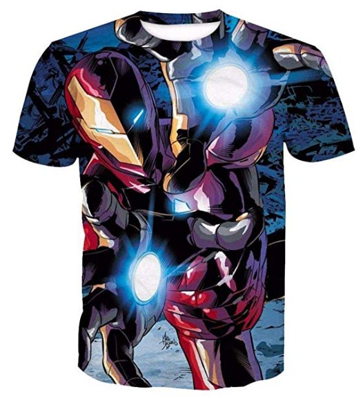 IRON MAN PRINT 3D TSHIRT