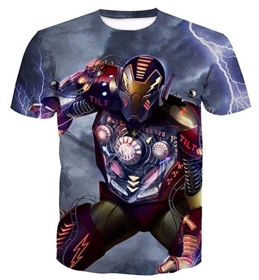 IRON MAN PRINT 3D TSHIRT
