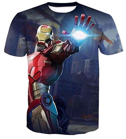 IRON MAN PRINT 3D TSHIRT